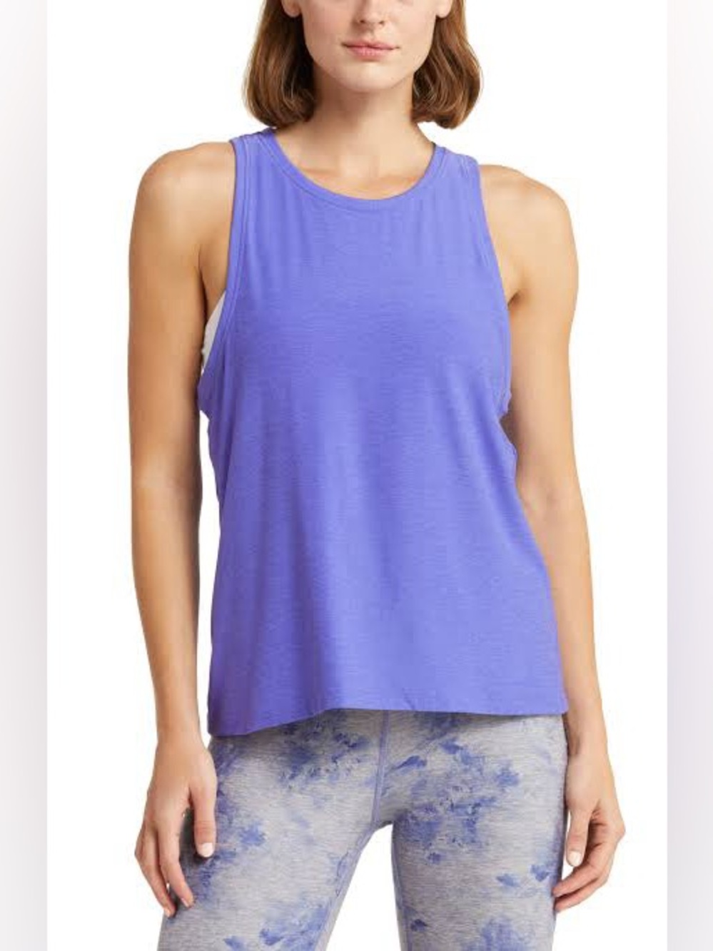 Beyond Yoga Featherweight Rebalance Tank in Purple | Size Medium